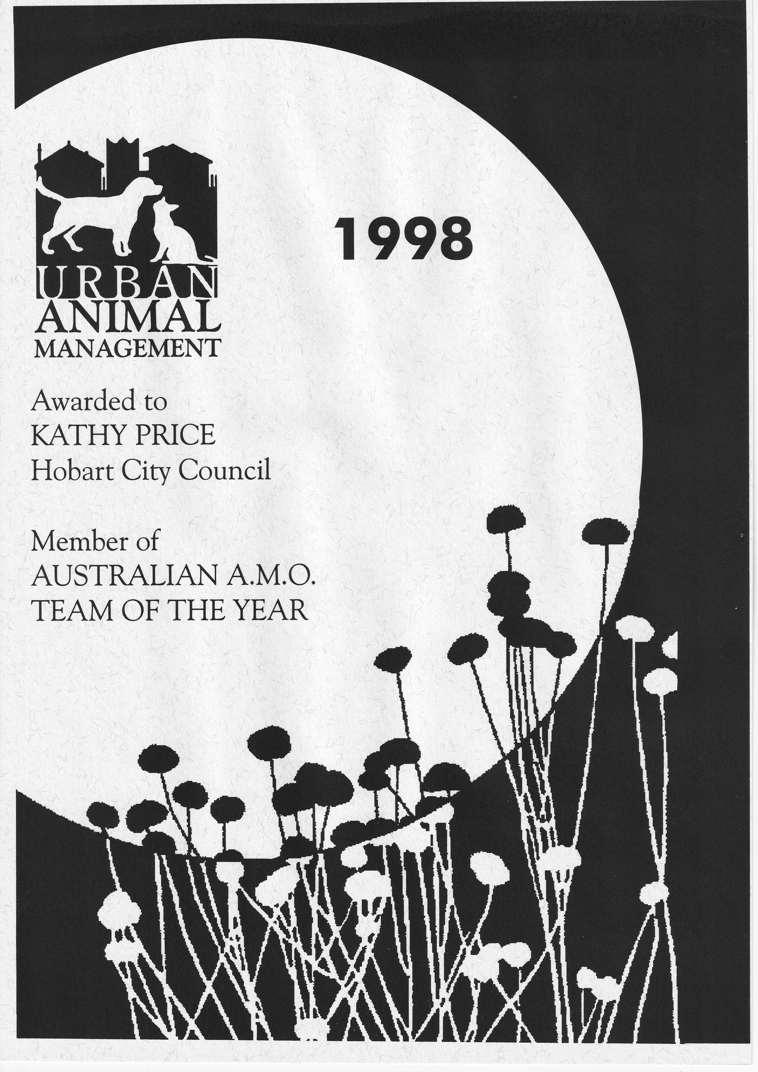 Australian Animal Management Organisation Team of the Year 1998